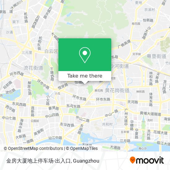 金房大厦地上停车场-出入口 map
