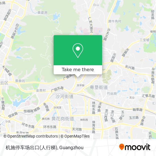 机施停车场出口(人行梯) map