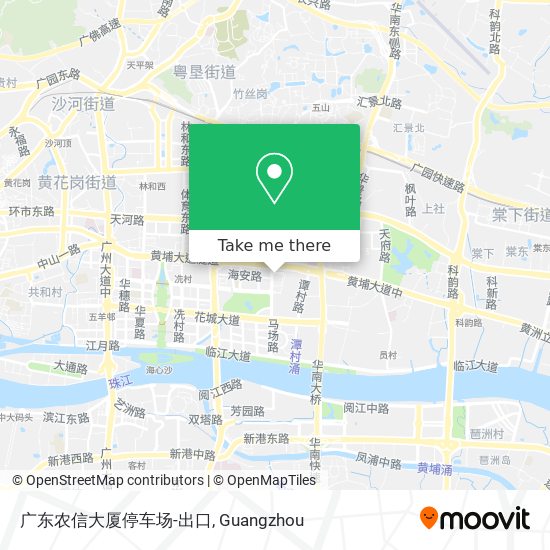 广东农信大厦停车场-出口 map