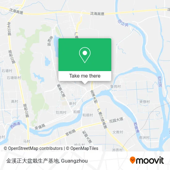 金溪正大盆栽生产基地 map