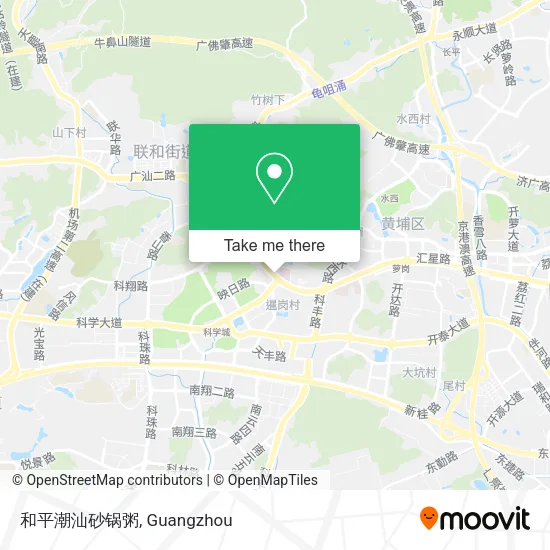 和平潮汕砂锅粥 map