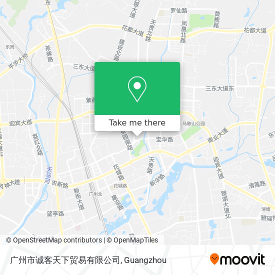 广州市诚客天下贸易有限公司 map
