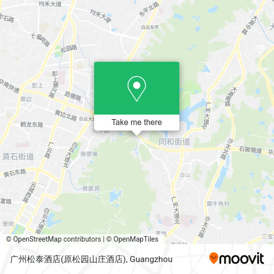 广州松泰酒店(原松园山庄酒店) map