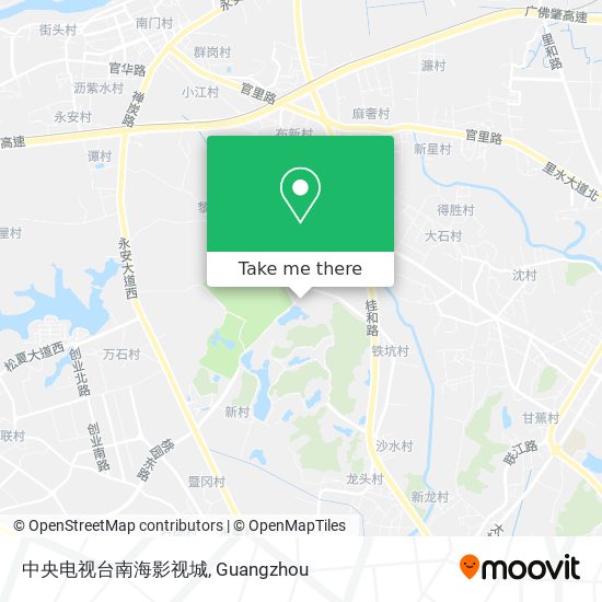 中央电视台南海影视城 map