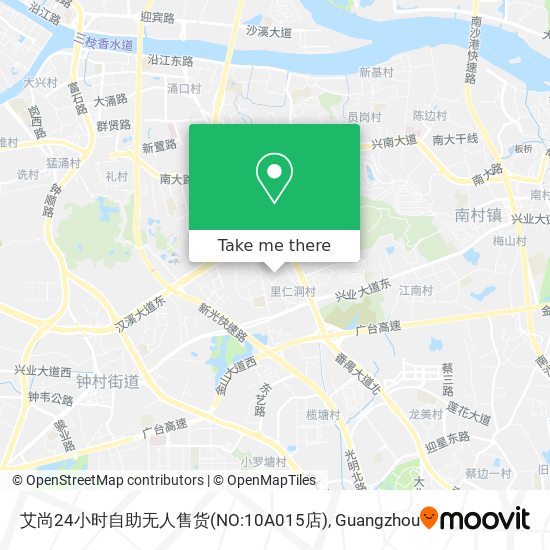 艾尚24小时自助无人售货(NO:10A015店) map