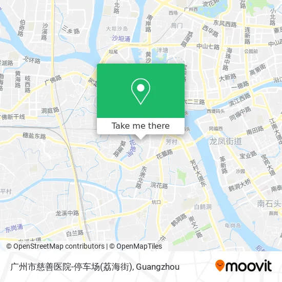 广州市慈善医院-停车场(荔海街) map