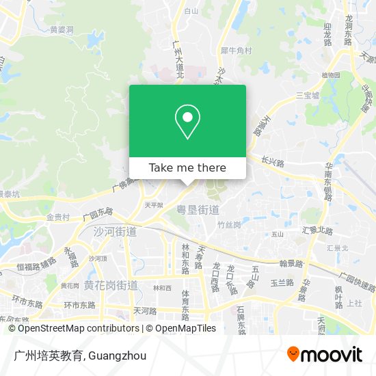 广州培英教育 map