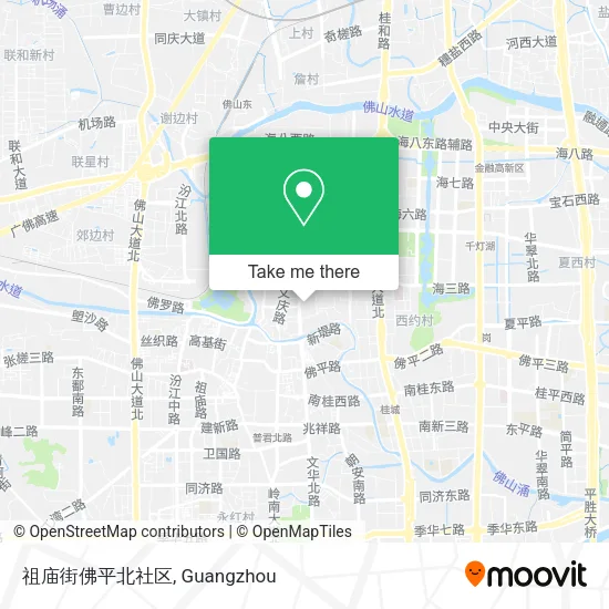 祖庙街佛平北社区 map