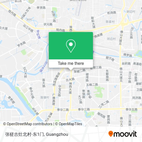张槎古灶北村-东1门 map