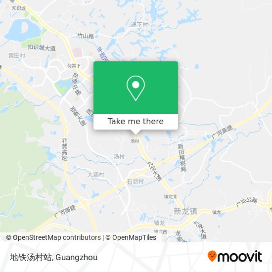 地铁汤村站 map