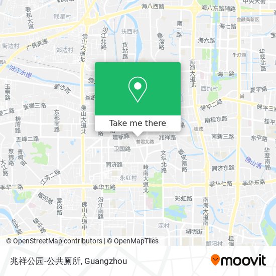 兆祥公园-公共厕所 map