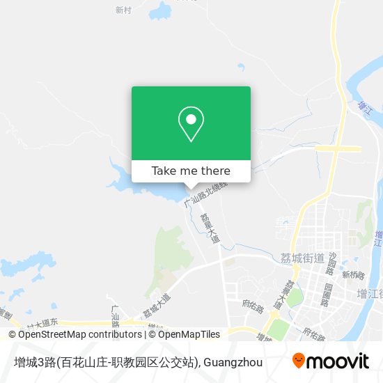 增城3路(百花山庄-职教园区公交站) map