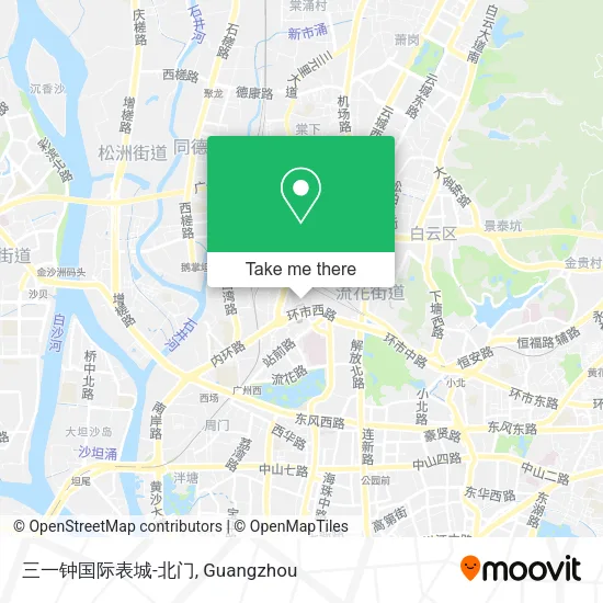 三一钟国际表城-北门 map