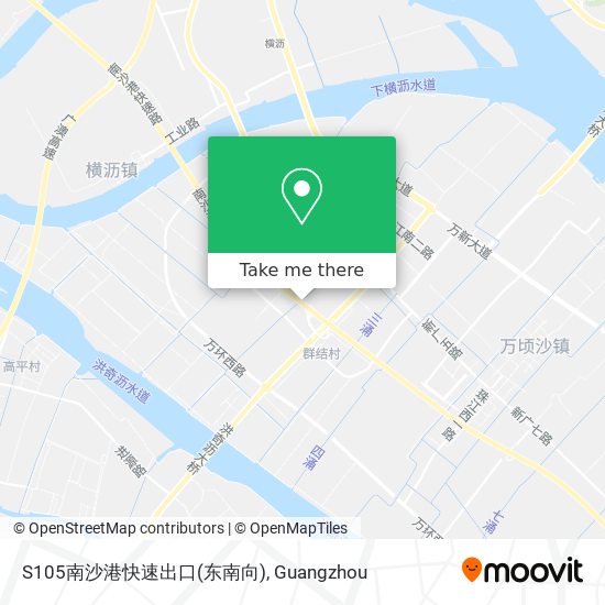 S105南沙港快速出口(东南向) map