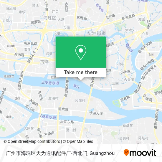 广州市海珠区天为通讯配件厂-西北门 map