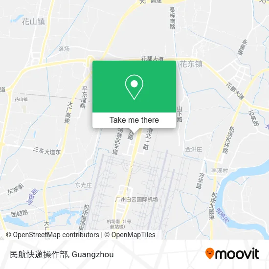 民航快递操作部 map