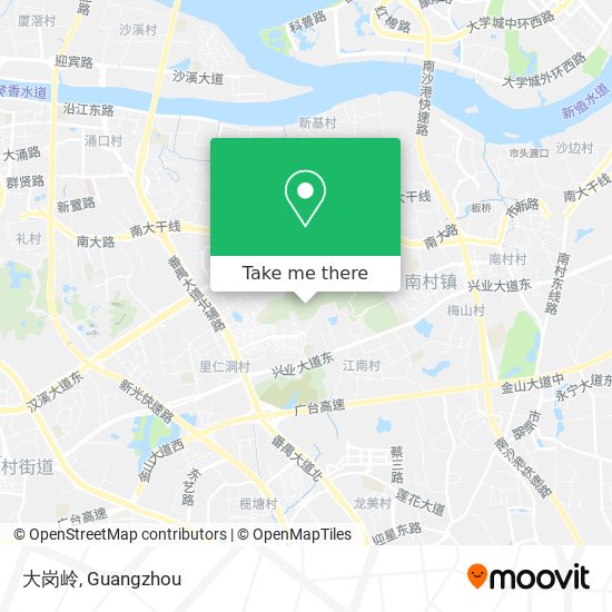 大岗岭 map