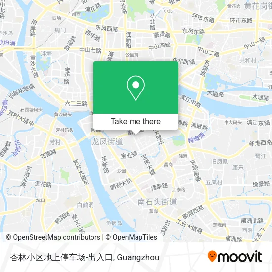杏林小区地上停车场-出入口 map