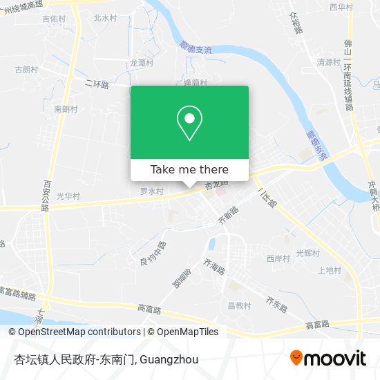 杏坛镇人民政府-东南门 map