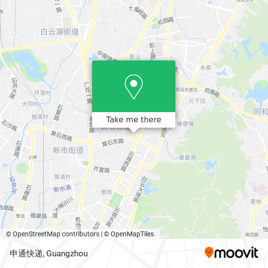 申通快递 map
