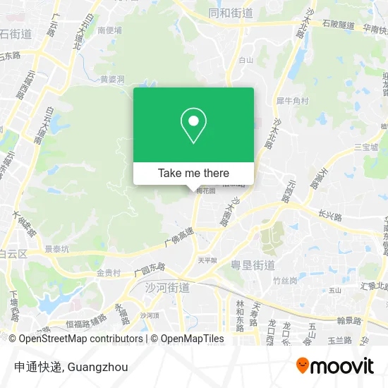申通快递 map