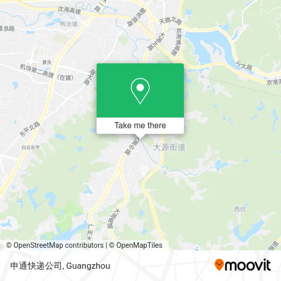 申通快递公司 map