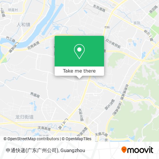 申通快递(广东广州公司) map