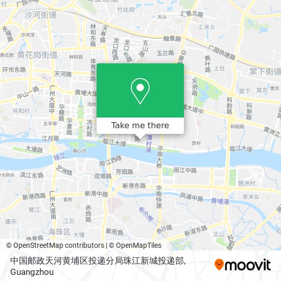 中国邮政天河黄埔区投递分局珠江新城投递部 map