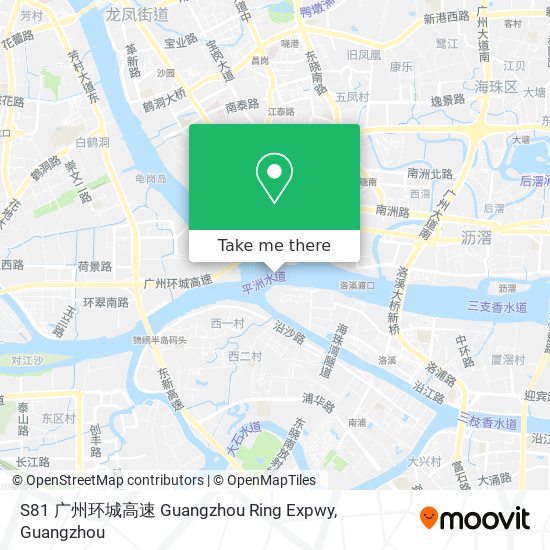 S81 广州环城高速 Guangzhou Ring Expwy map