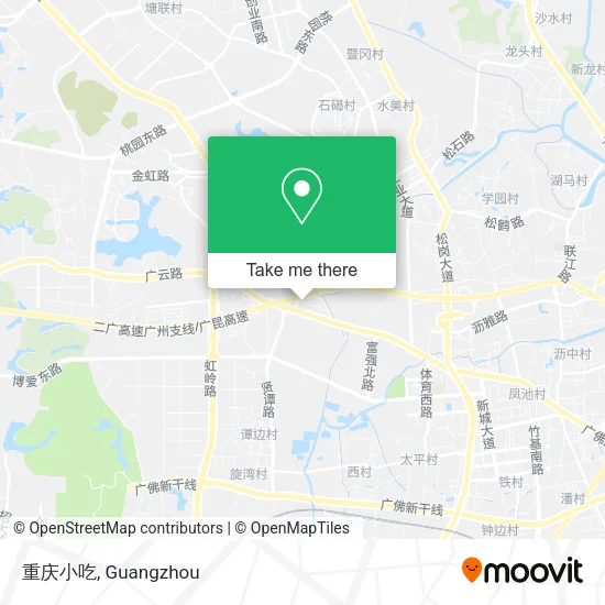 重庆小吃 map
