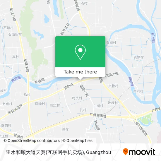 里水和顺大道天翼(互联网手机卖场) map