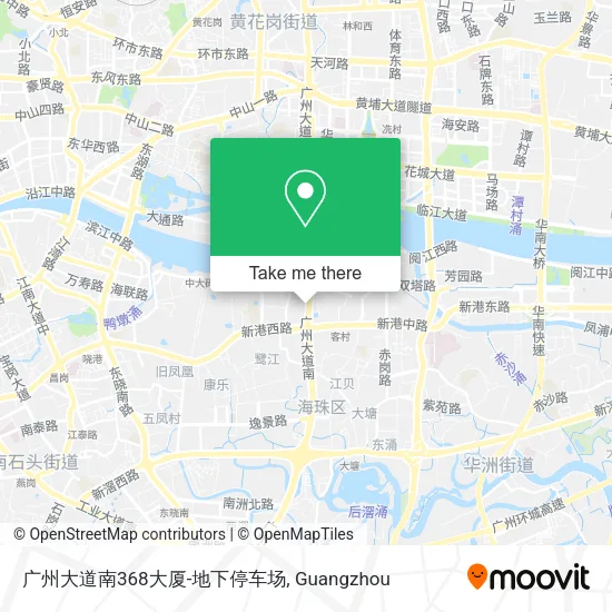 广州大道南368大厦-地下停车场 map