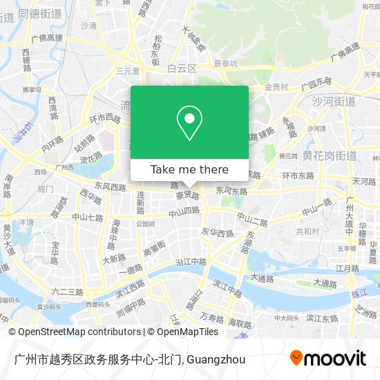 广州市越秀区政务服务中心-北门 map