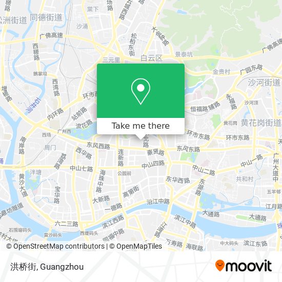 洪桥街 map