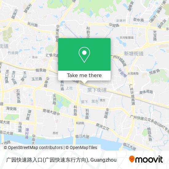 广园快速路入口(广园快速东行方向) map