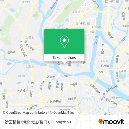 沙面横路/海北大道(路口) map