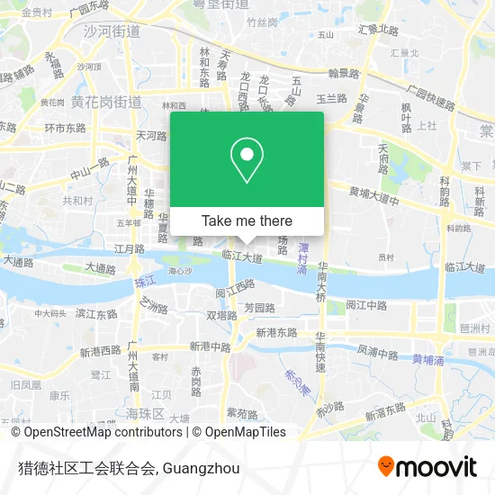 猎德社区工会联合会 map