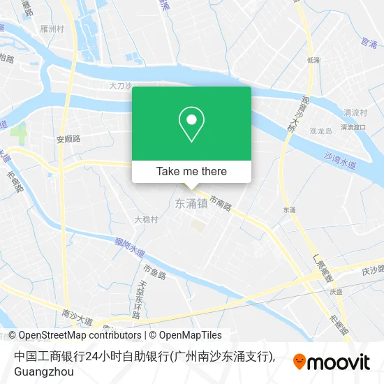 中国工商银行24小时自助银行(广州南沙东涌支行) map
