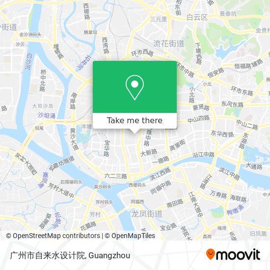 广州市自来水设计院 map
