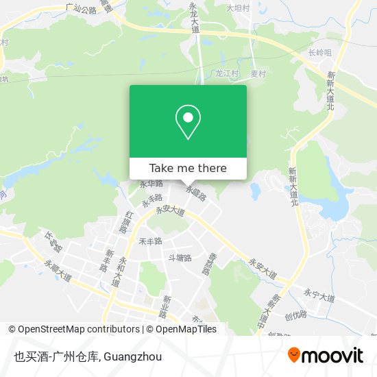 也买酒-广州仓库 map