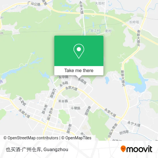 也买酒-广州仓库 map