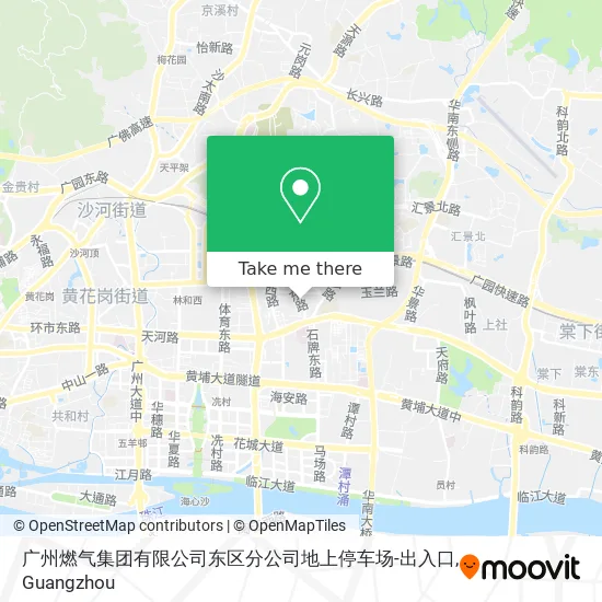 广州燃气集团有限公司东区分公司地上停车场-出入口 map