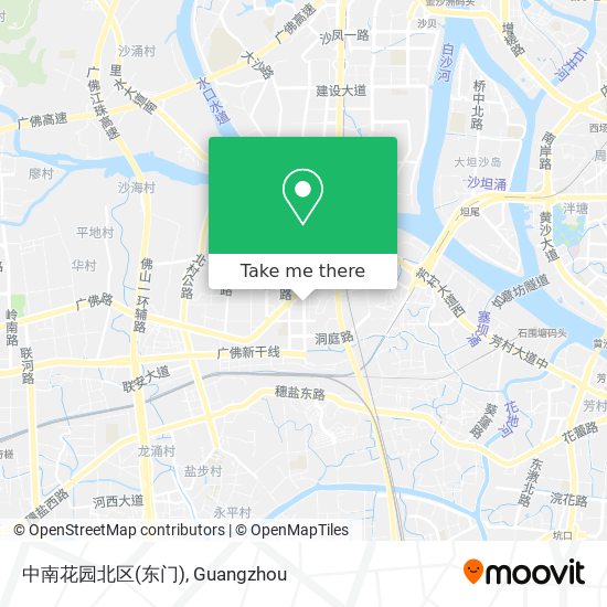 中南花园北区(东门) map