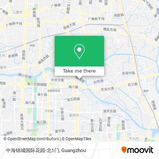 中海锦城国际花园-北1门 map
