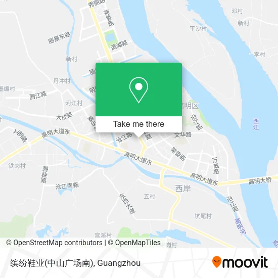 缤纷鞋业(中山广场南) map