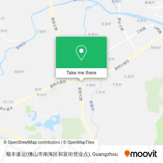 顺丰速运(佛山市南海区和富街营业点) map