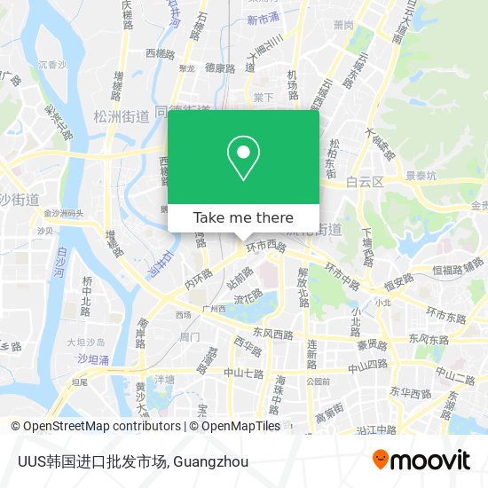 UUS韩国进口批发市场 map