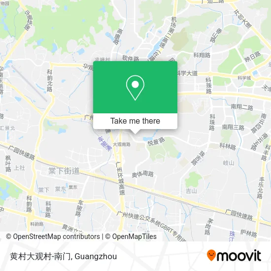 黄村大观村-南门 map