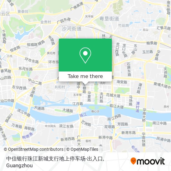中信银行珠江新城支行地上停车场-出入口 map