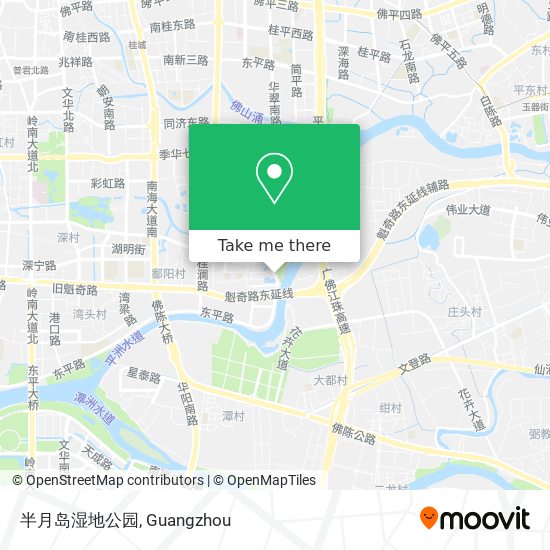 半月岛湿地公园 map
